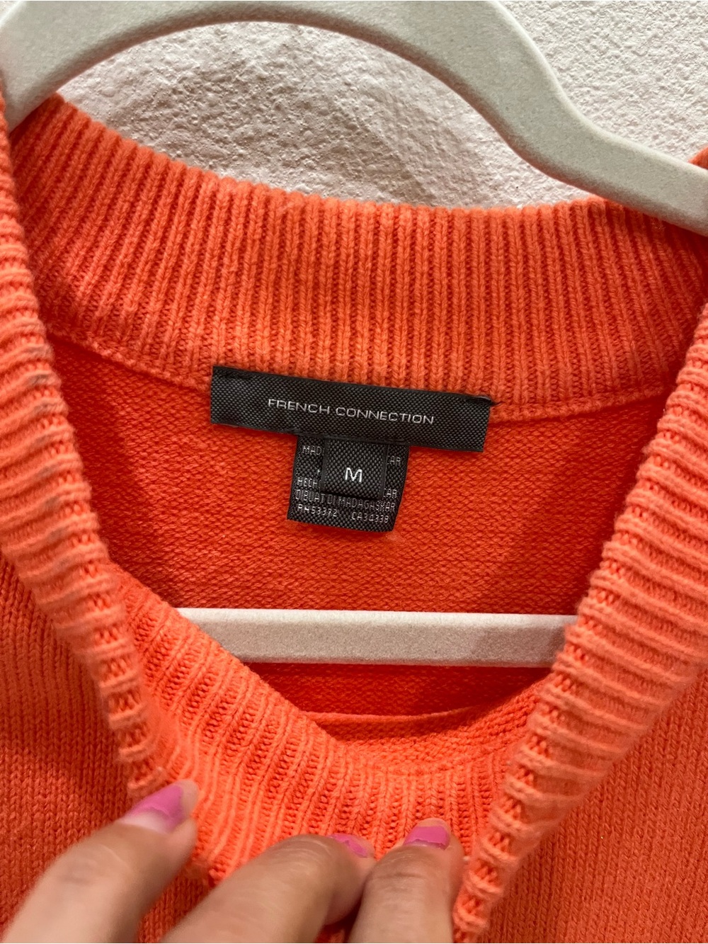 French Connection Coral Crewneck Sweater with Puff Shoulders - Picture 5 of 9